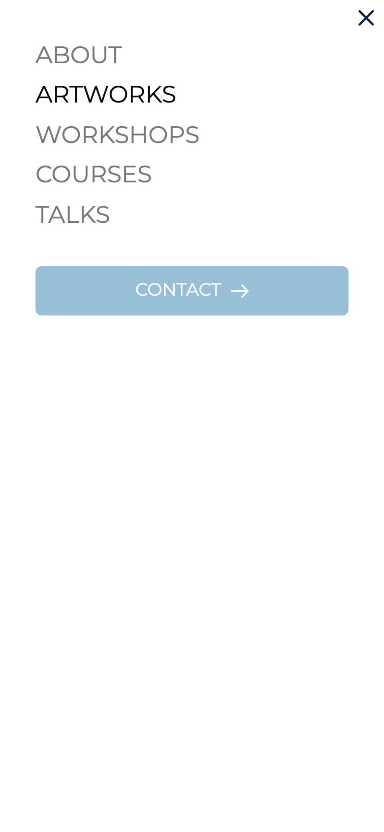 The full-screen phone menu with a blue Contact button